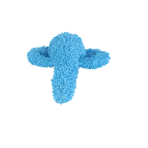 Mighty Microfiber Ball Medium Stingray Blue Dog Toy