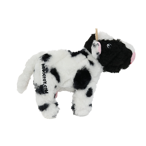 Mighty Junior Farm Cow Plush Dog Toy
