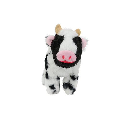 Mighty Junior Farm Cow Plush Dog Toy