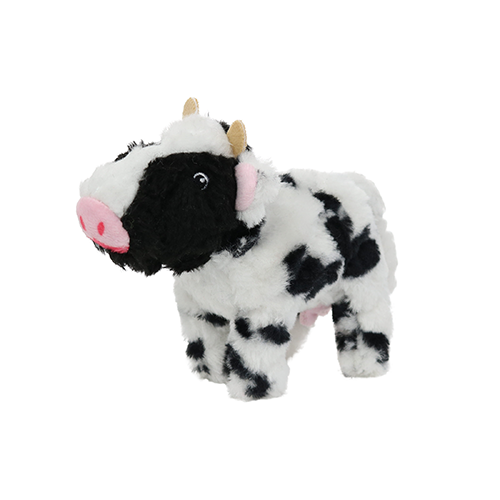 Mighty Junior Farm Cow Plush Dog Toy