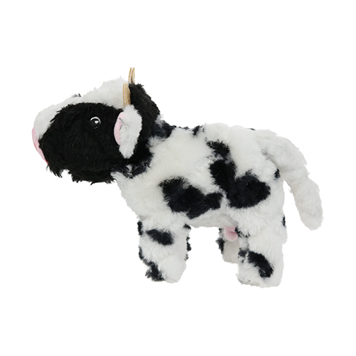 Mighty Junior Farm Cow Plush Dog Toy