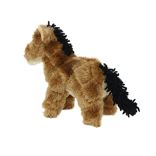 Mighty Junior Farm Horse Plush Dog Toy