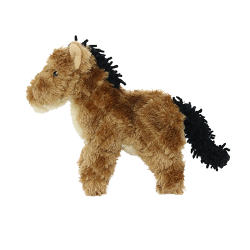 Mighty Junior Farm Horse Plush Dog Toy
