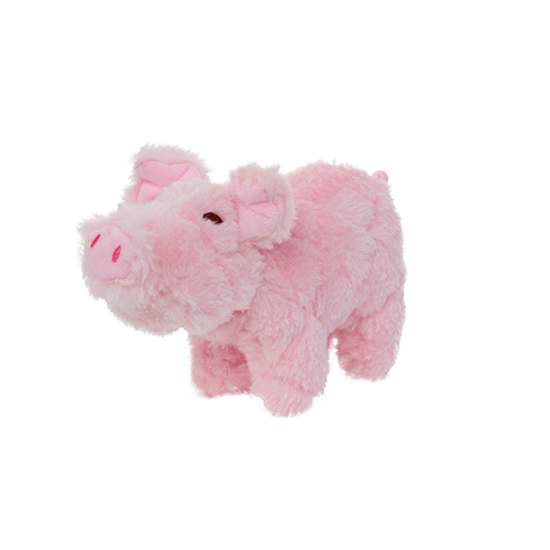 Mighty Junior Farm Piglet Plush Dog Toy