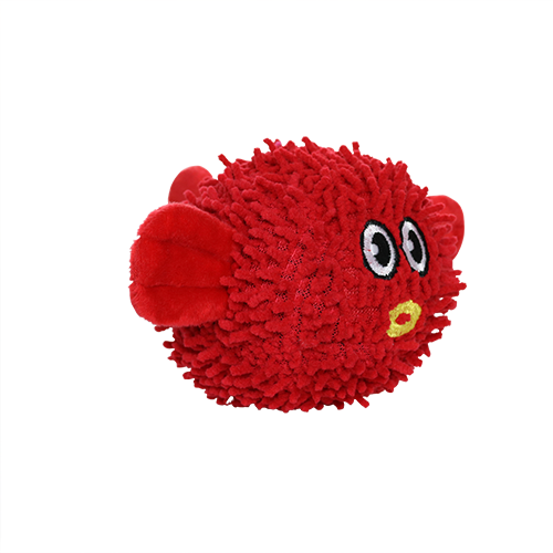 Mighty Junior Microfiber Ball Blowfish Dog Toy