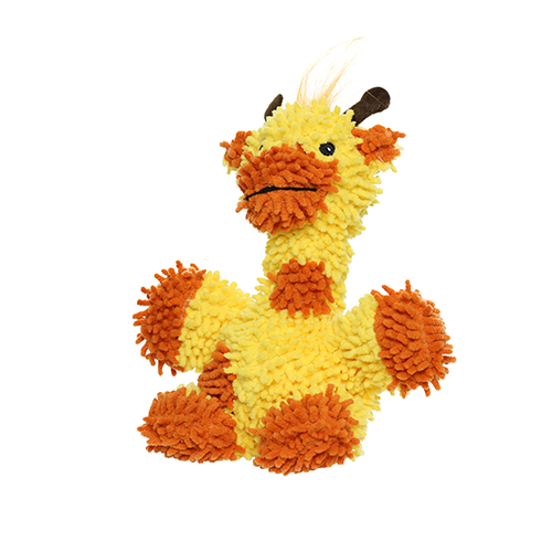 Mighty Junior Microfiber Ball Giraffe Dog Toy