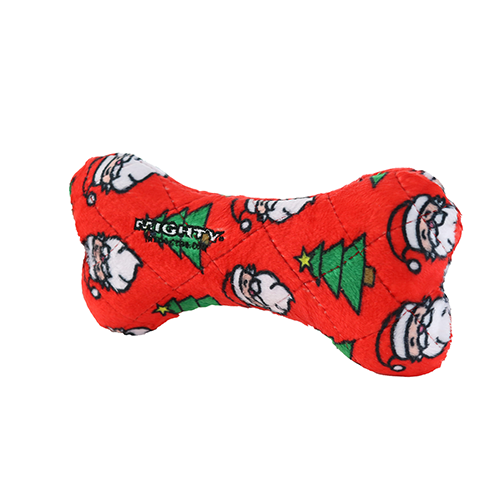 Mighty Medium Bone Christmas Dog Toy