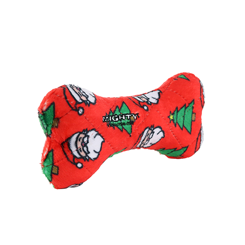 Mighty Medium Bone Christmas Dog Toy
