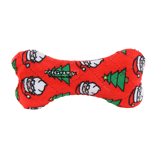 Mighty Medium Bone Christmas Dog Toy