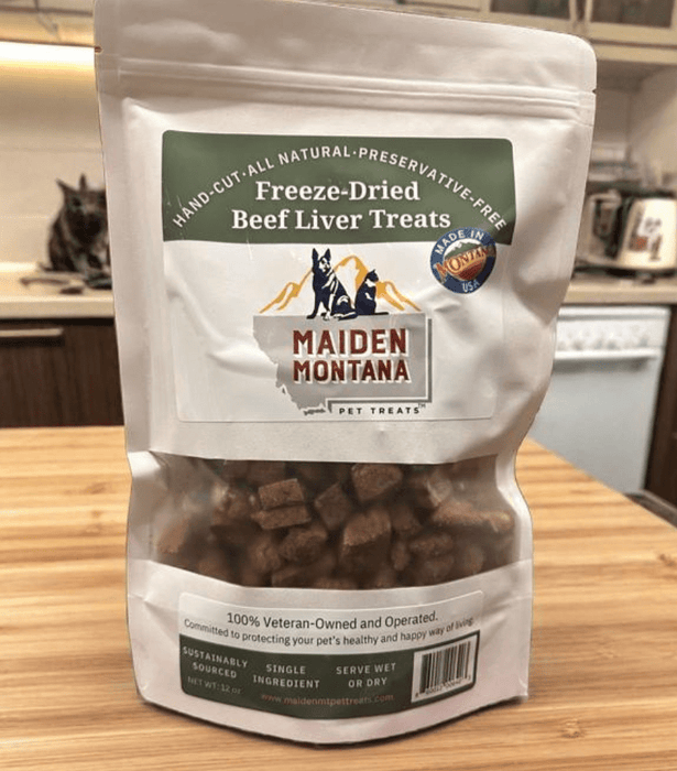 Maiden Montana Freeze Dried Beef Liver Treats 12oz