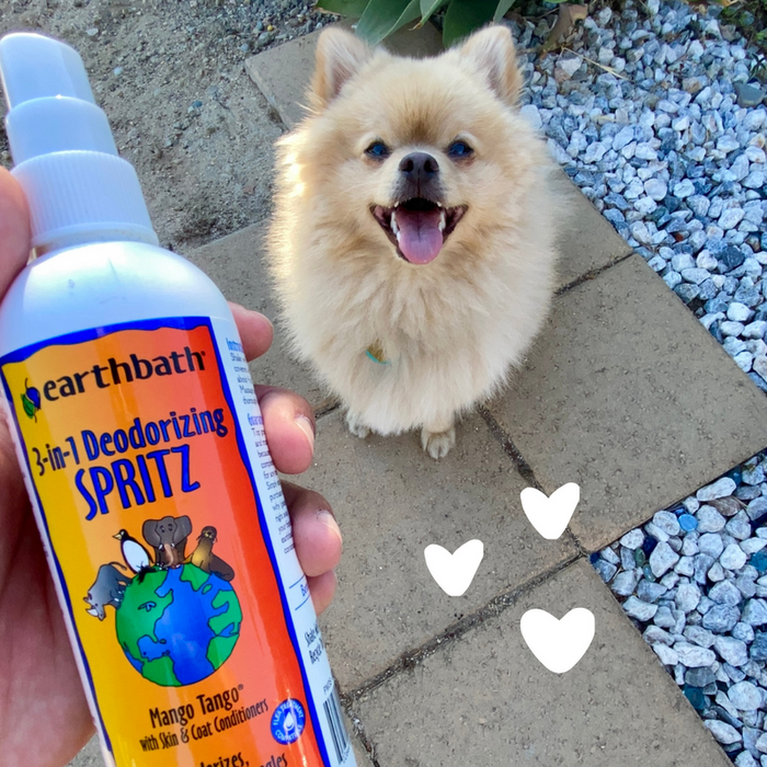 Earthbath 3-in-1 Deodorizing Spritz for Dogs, Mango Tango 8oz