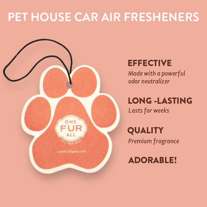 One Fur All Mango Peach Car Air Freshener