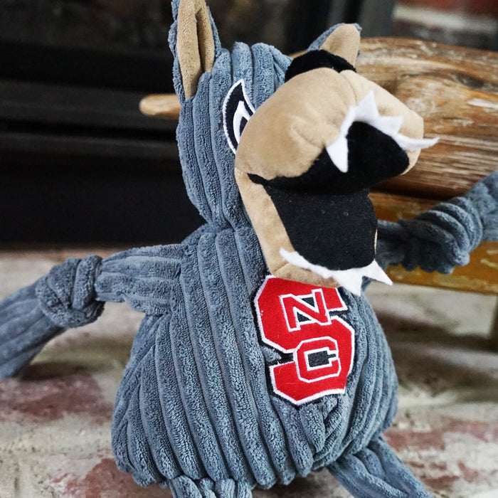 HuggleHounds NCAA North Carolina State University, Mr. Wuf Knottie® Plush Dog Toy