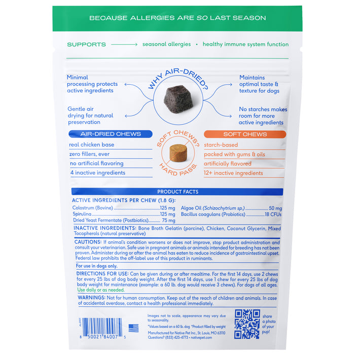 Native Pet Allergy Chews, 60 ct - 1 - Image 8