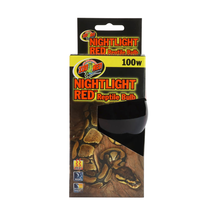 Zoo Med Nightlight Red Reptile Bulb Red 100 Watt