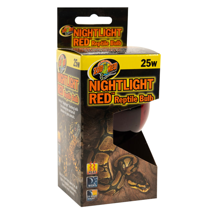 Zoo Med Nightlight Red Reptile Bulb Red 25 Watt