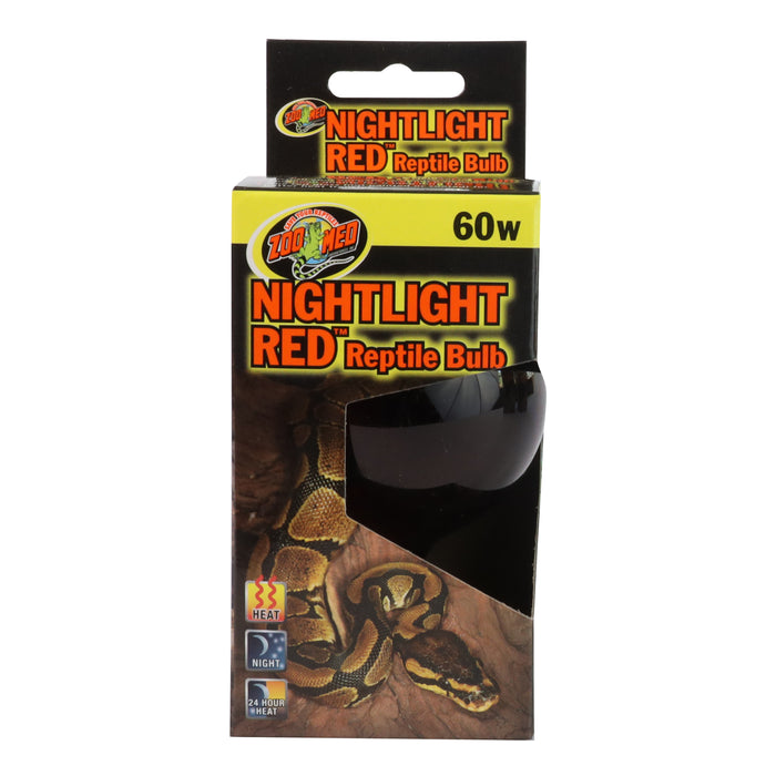 Zoo Med Nightlight Red Reptile Bulb Red 60 Watt