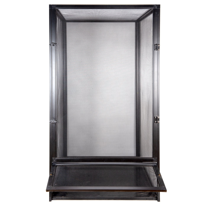 Zoo Med ReptiBreeze Open Air Aluminum Screen Cage Black MD