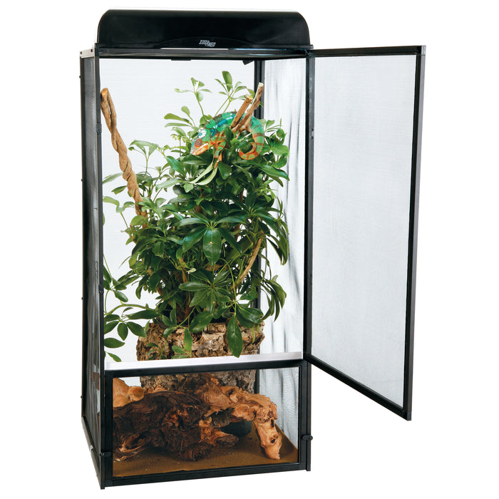 Zoo Med ReptiBreeze Open Air Aluminum Screen Cage Black LG