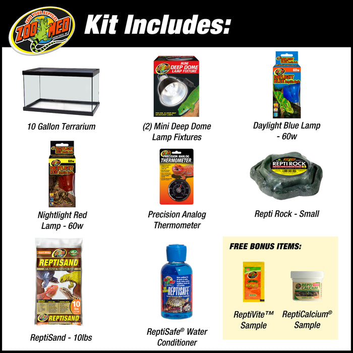 Zoo Med ReptiHabitat Leopard Gecko Kit
