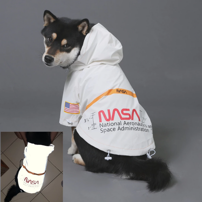 Furr Baby Gifts Dog Face Windproof Waterproof Reflective Pet Cat Dog Jacket