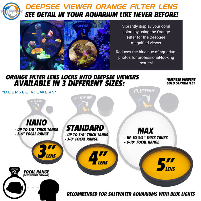 Flipper Aquarium Products - DeepSee Viewer Black - Orange Filter - 1 - Image 12