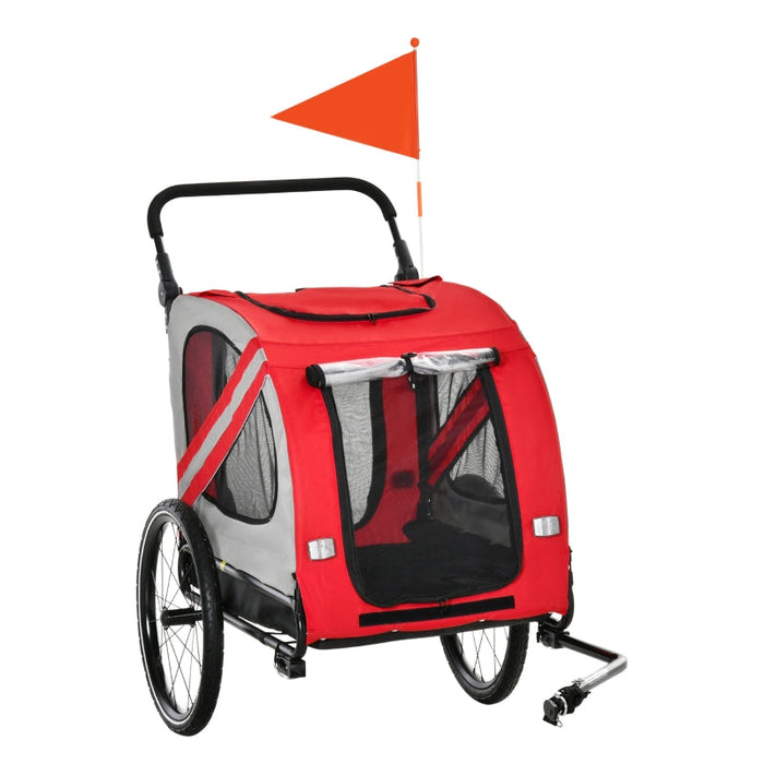 Furr Baby Gifts 2-In-1 Pet Bike Trailer Stroller