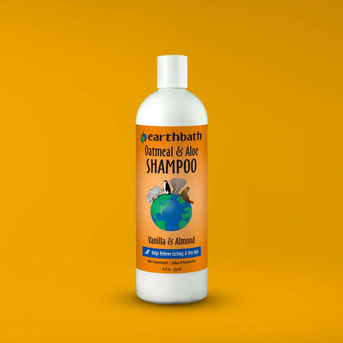Earthbath Oatmeal & Aloe Shampoo, Vanilla & Almond 16oz