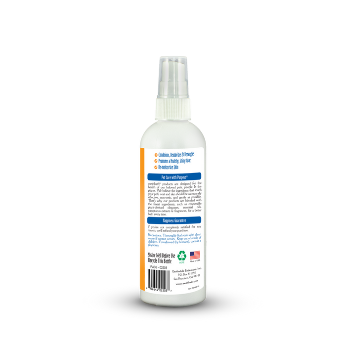 Earthbath 3-in-1 Deodorizing Spritz for Dogs, Vanilla & Almond 8oz