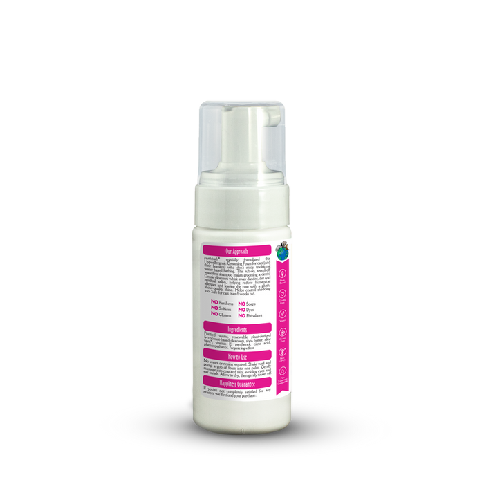 Earthbath Waterless Hypoallergenic Grooming Foam for Cats & Kittens, Fragrance Free 4oz