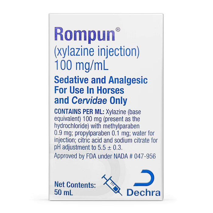 Rx Rompun 100mg/ml injectablet x 50ml bottle