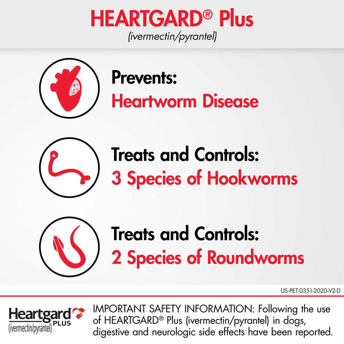 Rx Heartgard Plus Chewable, 51-100 lb x 1 Tablet