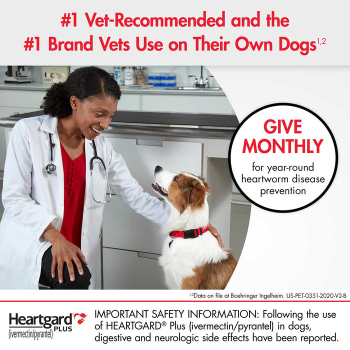 Heartgard Plus for Dogs, 6 mo, 51-100 lbs, Rx