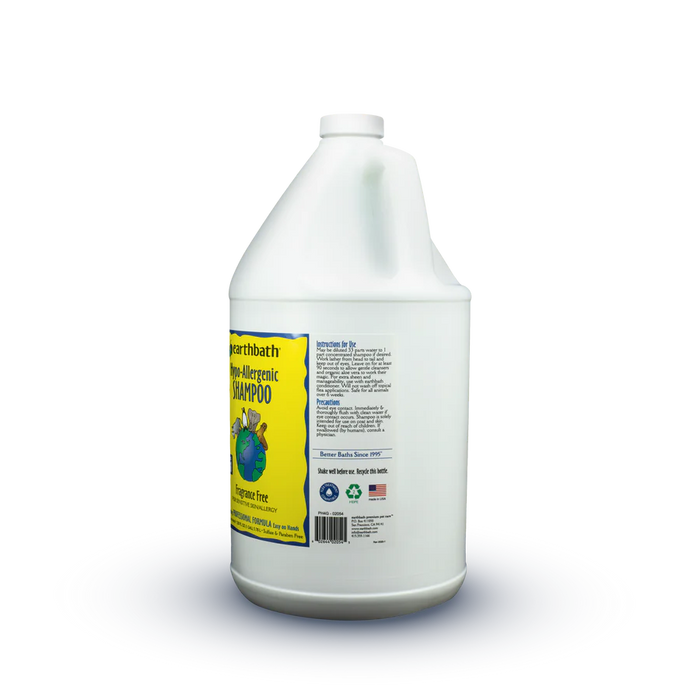 Earthbath Hypo-Allergenic Shampoo, Fragrance Free 128oz