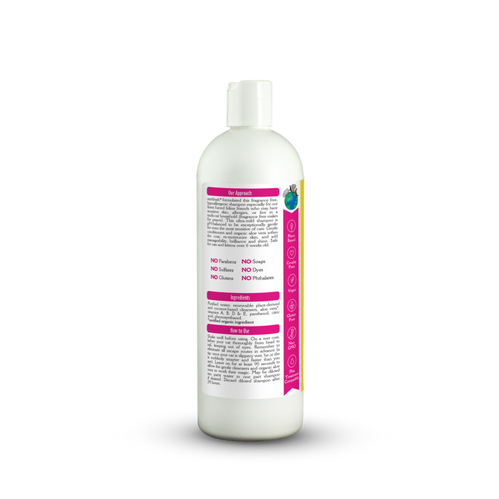 Earthbath Hypoallergenic Cat Shampoo, Fragrance Free 16oz