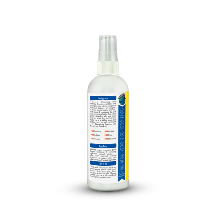 Earthbath 3-in-1 Deodorizing Spritz for Dogs, Mango Tango 8oz