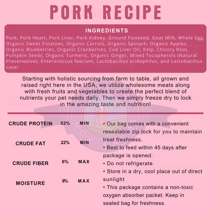 Shepherd Boy Farms Freeze-Dried Pork Recipe 14oz - 2 - Image 4