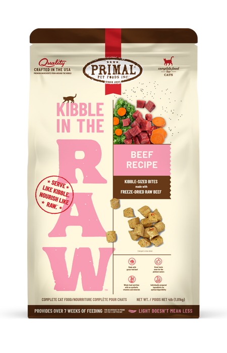 Primal Pet Foods Beef Recipe Kibble in the Raw Cat Food - 1 - Image 13