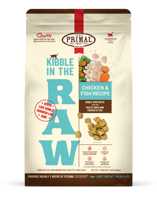 Primal Pet Foods Chicken & Fish Recipe Kibble in the Raw Cat Food - Image 13