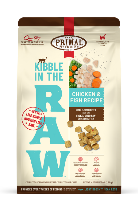 Primal Pet Foods Chicken & Fish Recipe Kibble in the Raw Cat Food - 1 - Image 13