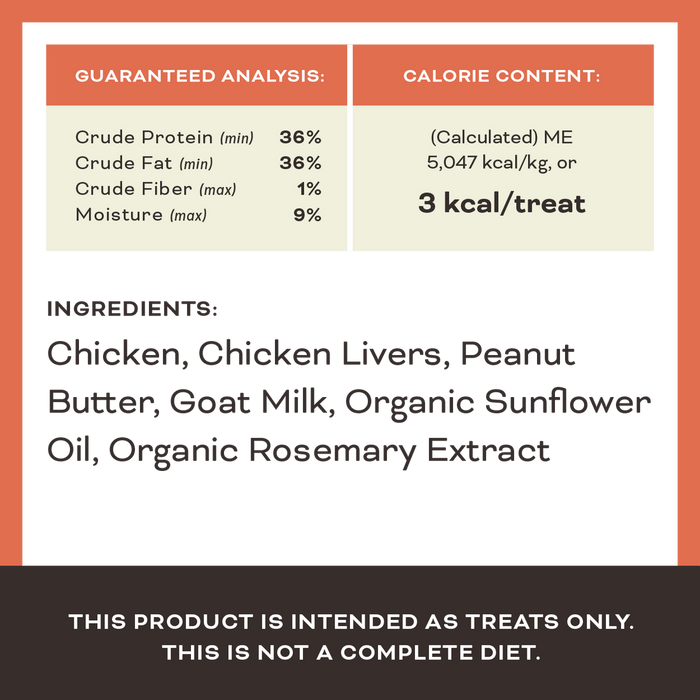 Primal Pet Foods You're My Butter Half - Chicken & Peanut Butter with Goat Milk Dog Treats 2oz - 3 - Image 7
