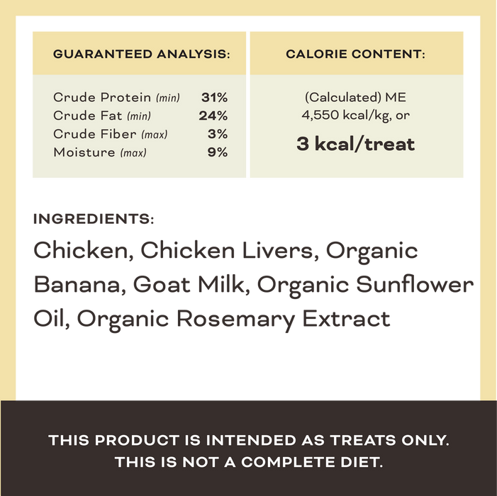 Primal Pet Foods Peelin' Fantastic - Chicken & Banana with Goat Milk Dog Treats 2oz - 3 - Image 7