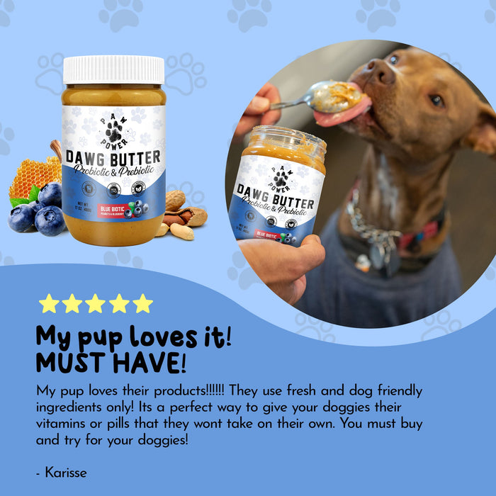 Paw Power Nutrition Dawg Butter Blue Biotic Food Topper