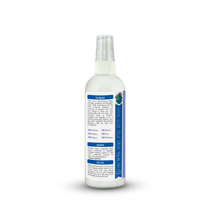 Earthbath 3-in-1 Deodorizing Spritz for Dogs, Mediterranean Magic 8oz