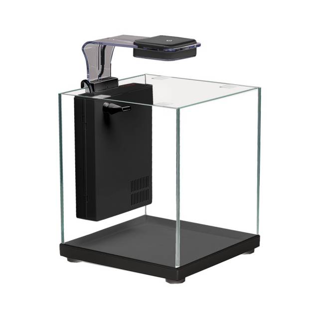 Aquatop PISCES All-in-one Nano Cube Glass Aquarium Kit Black, Clear 5 gal
