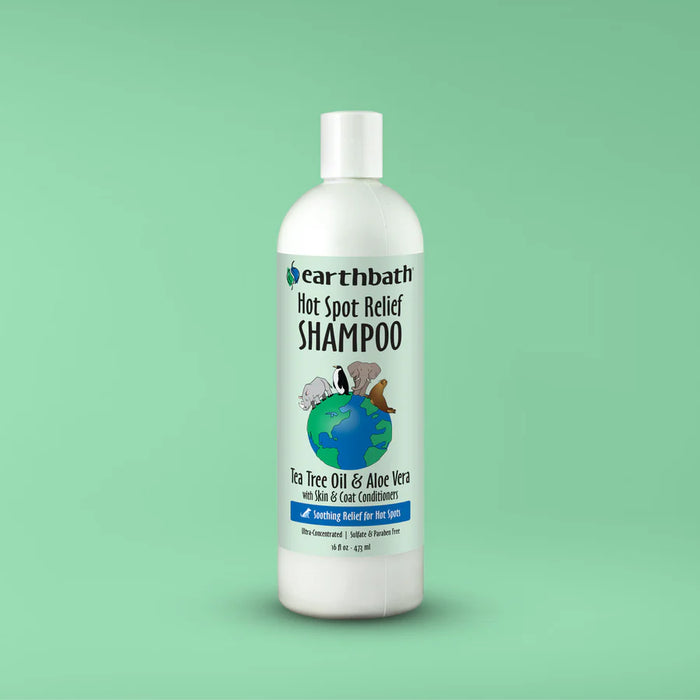 Earthbath Hot Spot Relief Shampoo, Tea Tree & Aloe Vera 16oz