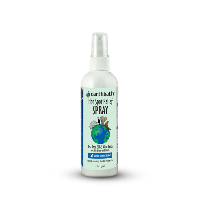 Earthbath Hot Spot Relief Spray for Dogs, Tea Tree & Aloe Vera 8oz