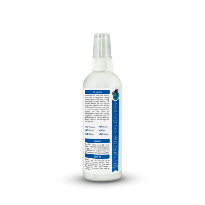 Earthbath Hot Spot Relief Spray for Dogs, Tea Tree & Aloe Vera 8oz