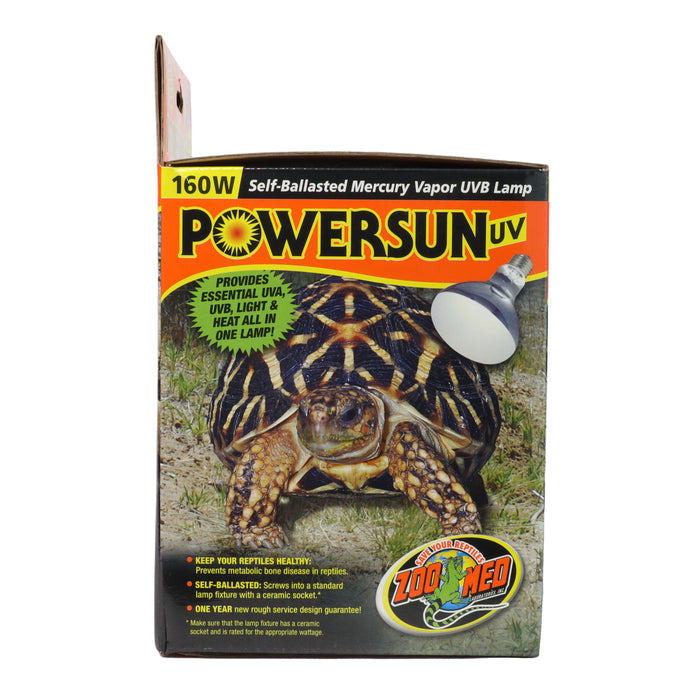 Zoo Med PowerSun UV Self-Ballasted Mercury Vapor Lamp Silver 160 Watt
