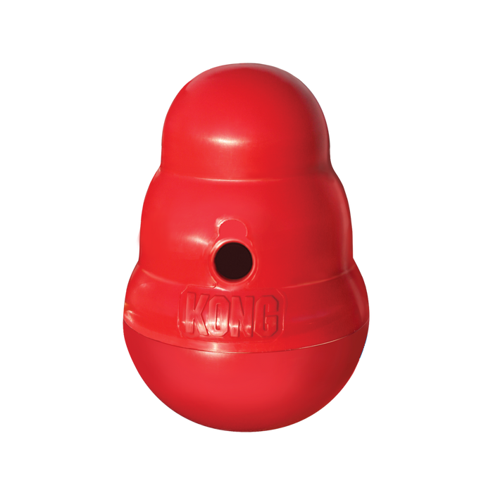 KONG Wobbler Food and Treat Dispenser Dog Toy Red LG - 3 - Image 7